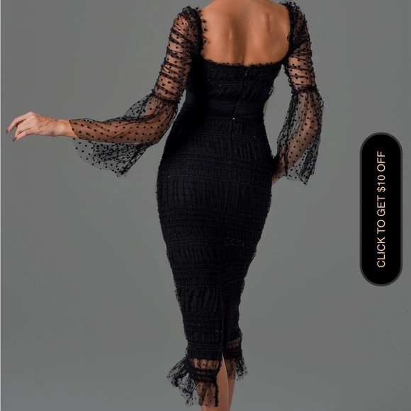 ⭐️SOLD⭐️Bella Barnett Crana Mesh Midi Dress size small - Picture 3 of 3